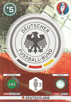 Team Logo Germany Panini UEFA EURO 2016 #64
